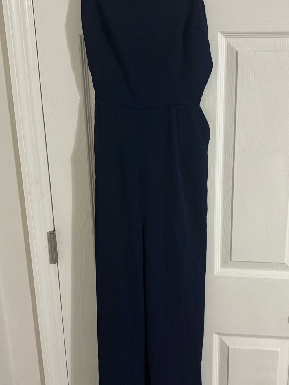 Forever 21 Strapless Navy Blue Jumpsuit